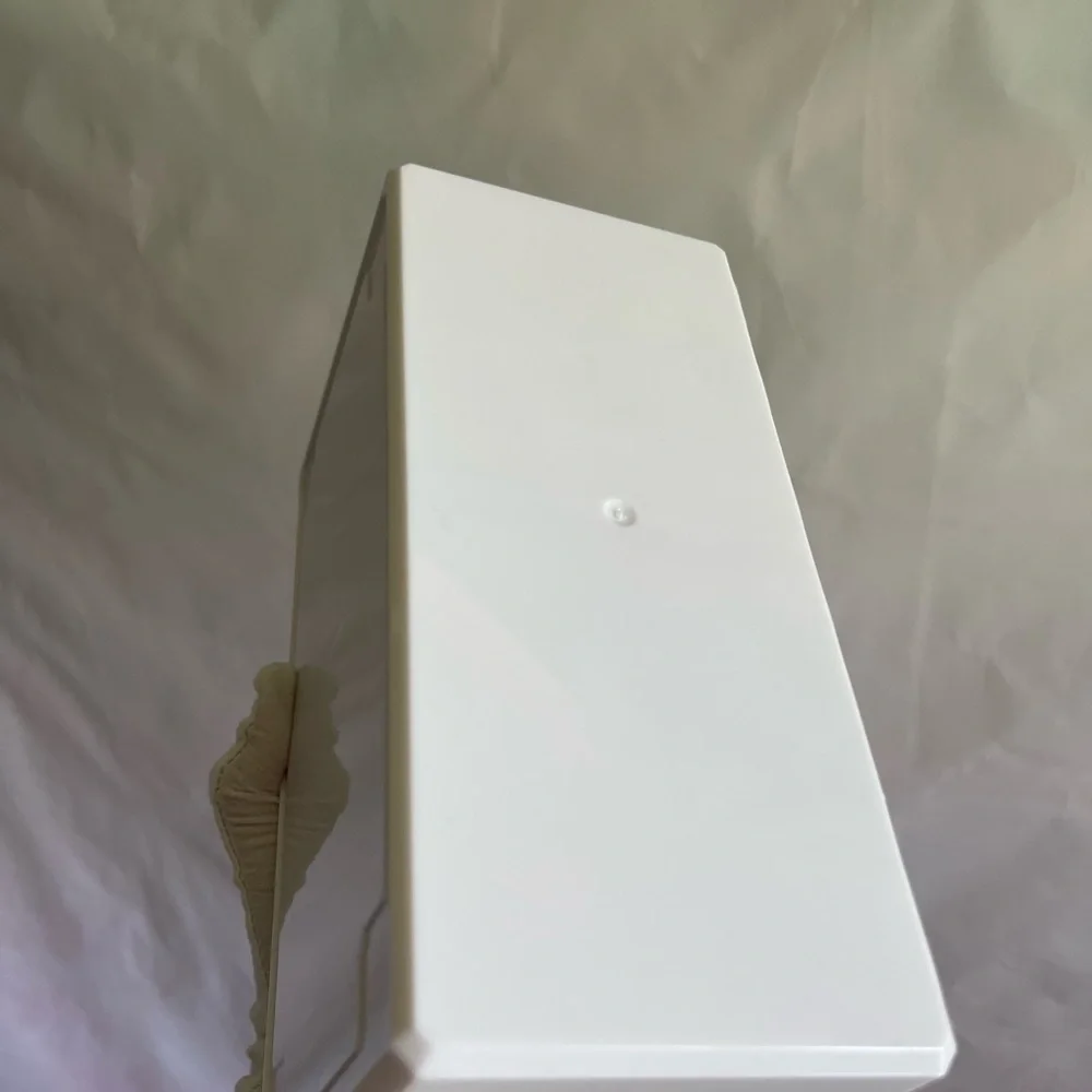 White Acrylic Double Drawer Comestic Organizer